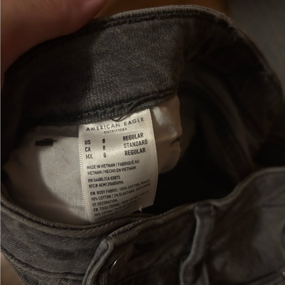 American Eagle Outfitters Gray Straight Leg Jeans - Picture 6 of 6